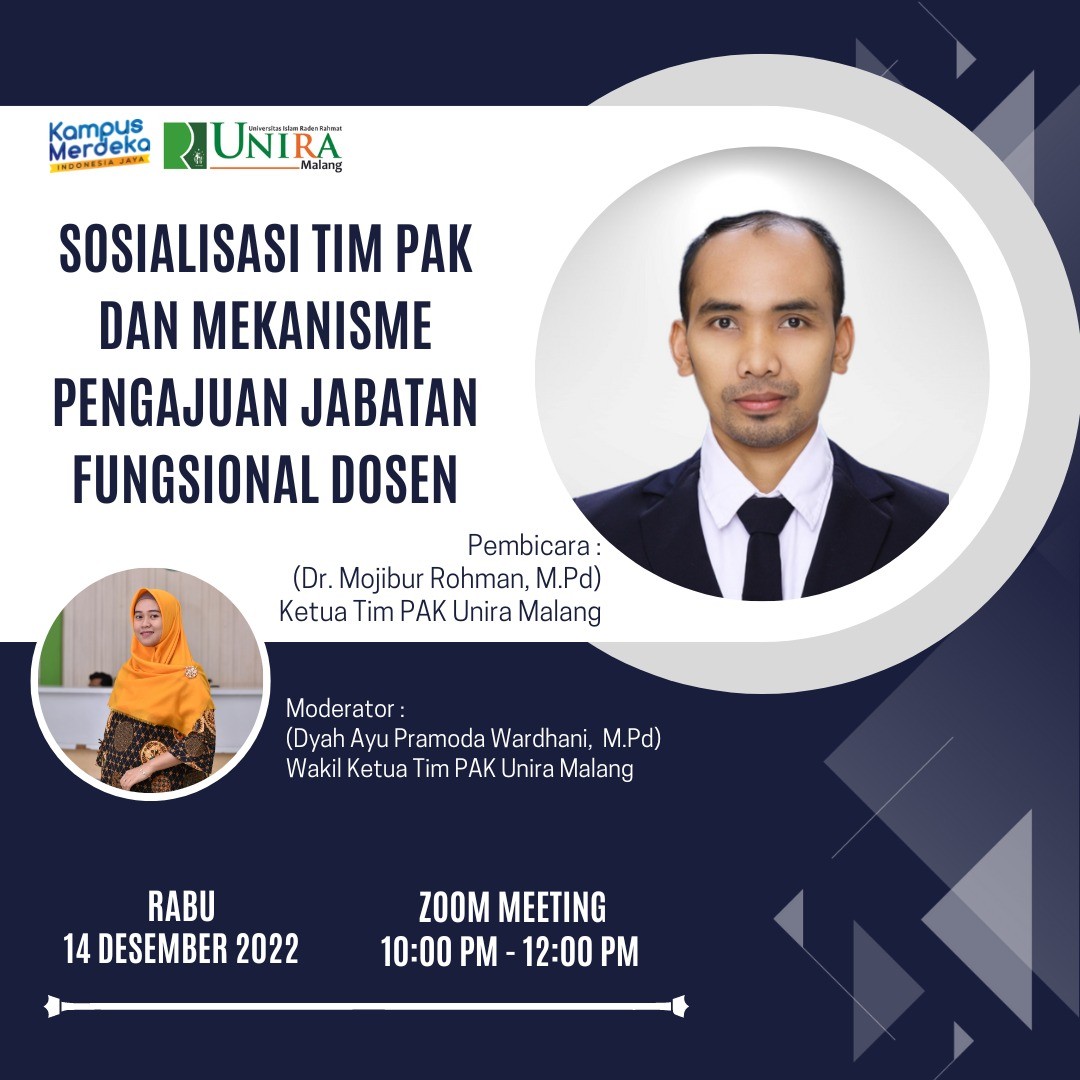 Sosialisasi Tim PAK dan Mekanisme Pengajuan Jabatan Fungsional Dosen